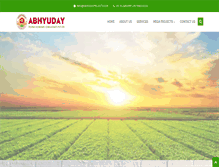 Tablet Screenshot of abhyudayprojects.com